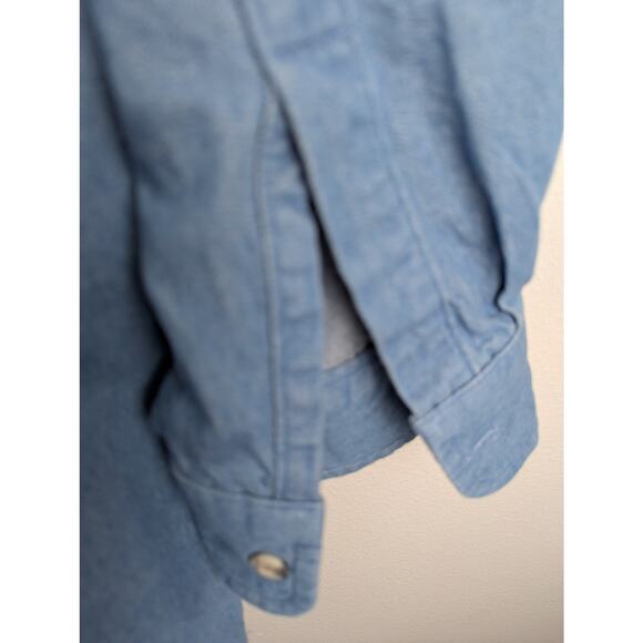 Ashland Mens shirt Sz XL Denim/Chest to 56"Length 35" Sleeve 24.5"Cuff 9  GUC - Picture 6 of 9